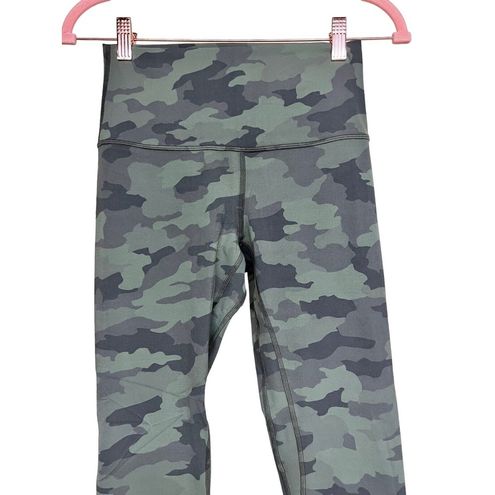 Lululemon Leggings Size 6 Heritage 365 Camo Green 25 High Rise Yoga