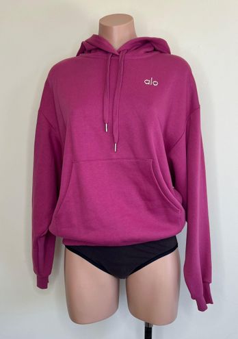 Accolade Hoodie in Raspberry Sorbet by Alo Yoga - Work Well Daily