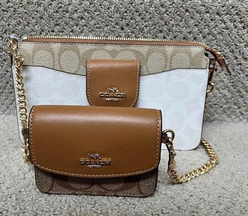 Coach Poppy Crossbody In Blocked Signature Canvas ca843