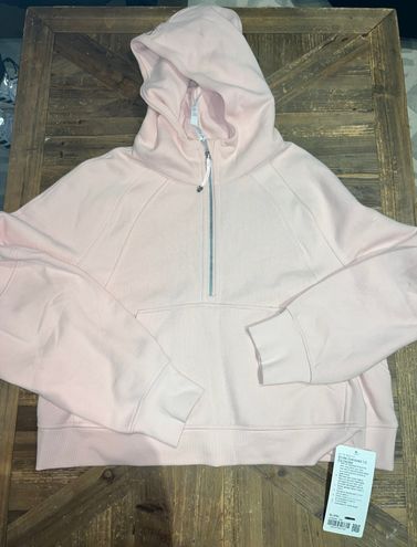 Lululemon Scuba Oversized Half-Zip Hoodie Pink Size XL - $202