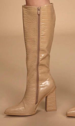 Lulus Katari Pointed-Toe Knee High Boots