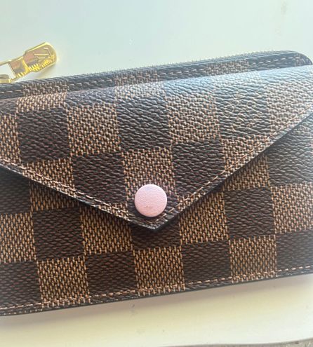 Louis Vuitton Card Holder Recto Verso Damier Ebene Rose Ballerine