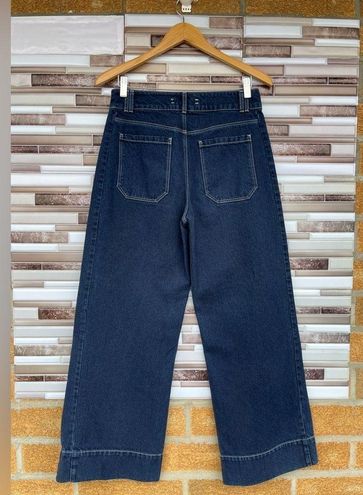 Pocket Front Wide Leg Jeans