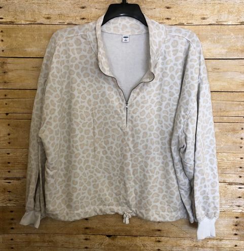 old navy leopard sweatshirt