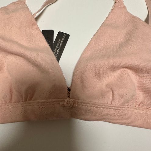 Pointelle Triangle Bralette