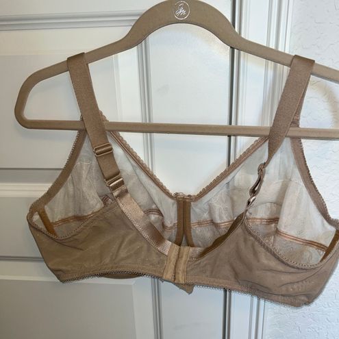 Wacoal Unlined Underwire Lace Bra 855186 Tan Size 44 F / DDD - $29 - From  Shannon