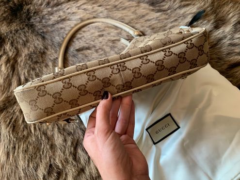 Gucci Monogram Medium Abbey D Ring Hobo Off White Tan - $587 (53% Off  Retail) - From Brooke