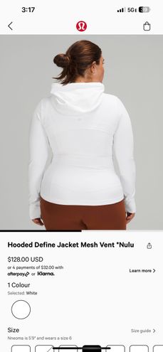 Lululemon Hooded Define Jacket White Size 4 - $90 (29% Off Retail) - From  Chloe