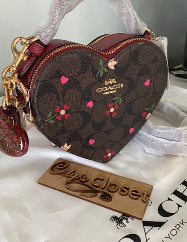 Coach, Bags, Coach Heart Wristlet