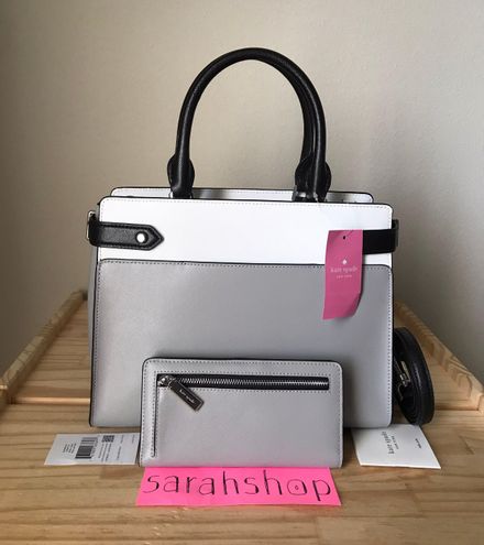 Kate Spade Staci Colorblock Medium Satchel Warm Beige Multi