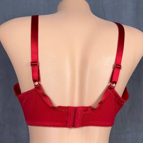 Wacoal New Retro Chic Full Figure Underwire Bra Size 38D Bright Red 855186  - $68 New With Tags - From K