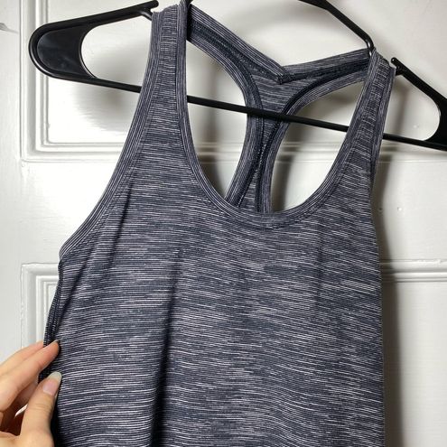 Lululemon  Cool Racerback II Nulu Tank Top in Dark Carbon Ice Grey Size 4  - $28 - From Ilgin