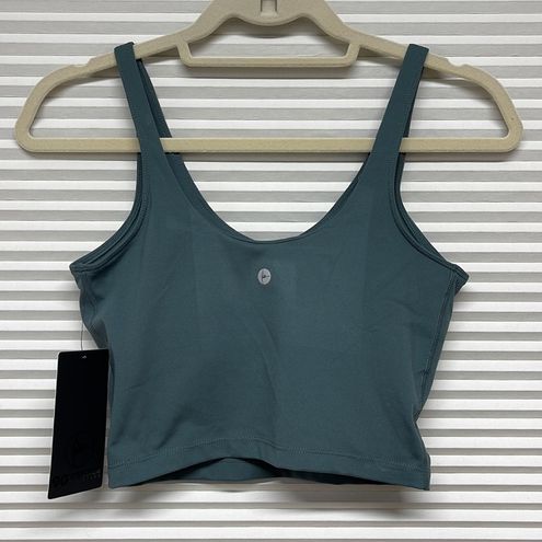 S // 90 Degree by Reflex NWT Sage Cropped Tank Top with Support Inside  Sport Bra - $20 New With Tags - From Gayle