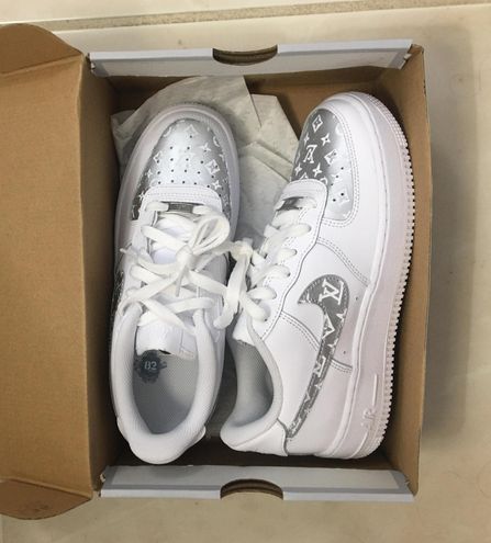 Nike Air Force 1s Custom LV White Size 7.5 - $200 (20% Off Retail) - From  Julia