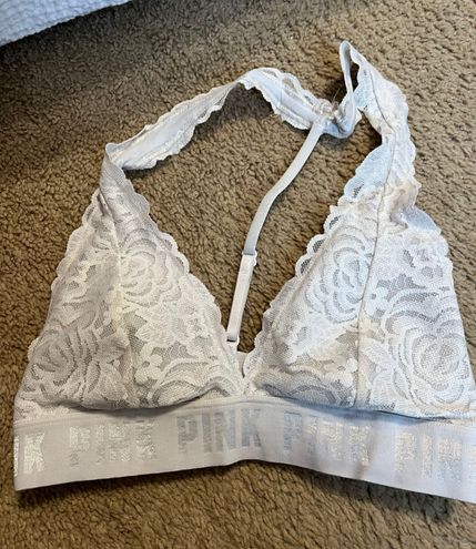 Pink/ Victoria Secret Lace Halter Bralette…