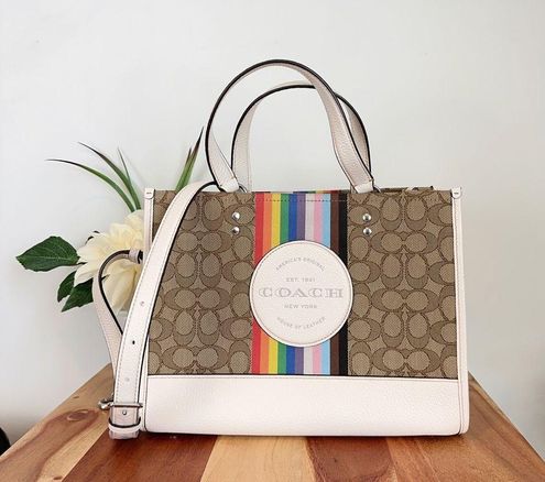 COACH®  Dempsey Carryall In Signature Jacquard With Rainbow