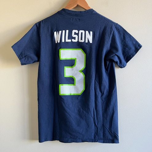  Russell Wilson Seattle Seahawks Navy Blue Home Player