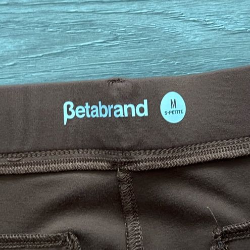 Betabrand Crop, Cosmo Lite Dress Pant Yoga Pants in Bronze