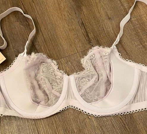 DOBREVA Women's Balconette Push Up Bra Lace Sheer Underwire Size 32DD - $19  New With Tags - From Lisa