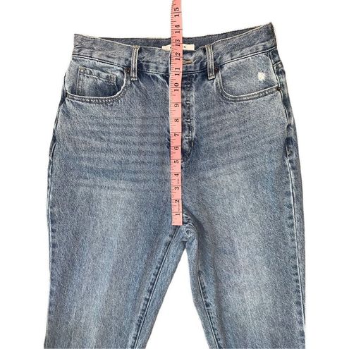 PacSun Medium Blue High Waisted Straight Leg Jeans