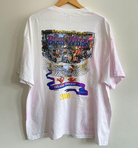 Delta Pro Weight Vintage Y2K Daytona Beach Bike Week Main Street 2006 T- shirt Sz 2X White - $20 - From EZO