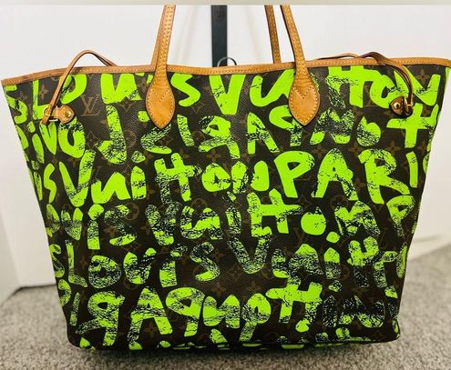 Louis Vuitton Graffiti Neverfull Stephen Sprouse Neverfull Neon Green -  $1558 - From Kelly