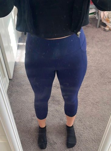 Lululemon Cropped Leggings Blue Size 4 - $23 (77% Off Retail) - From Sarah