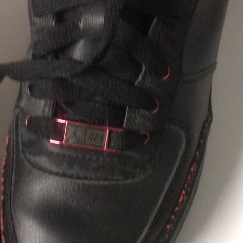 JORDAN AJF 3 GS 323233-061 BLACK/BERRY AIR JORDAN N AIR FORCE COLLABOR.  $100.00