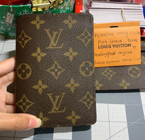Louis Vuitton Recycled Passport Case Cover With Card Holder
