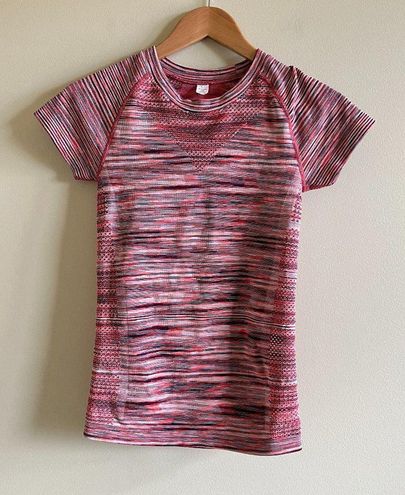 Zella Women's 'SPACE DYE' Burgundy London Short Sleeve T-SHIRT Top Size  XSmall - $18 - From weilu