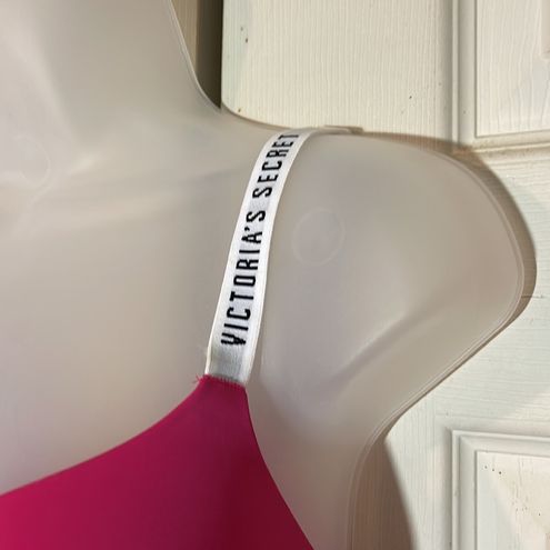 Victoria's Secret T-Shirt Lightly Lined Demi Bra Hot Pink Size 38DD E85 -  $30 - From Foxy