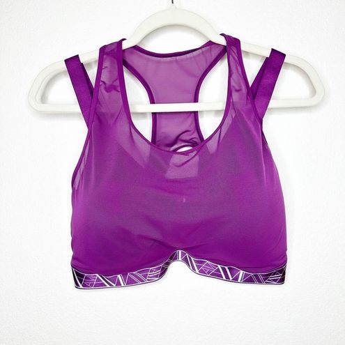 Adore Me NWOT Micah Couture Purple Mesh High Impact Fitness