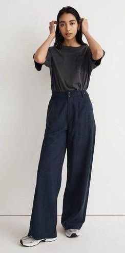 Madewell The Harlow Wide-Leg Pant in 100% Linen True Black Size 16 - $79  New With Tags - From Maddie