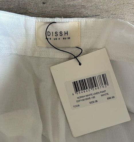 DISSH - NORAH WHITE LINEN PANT on Designer Wardrobe