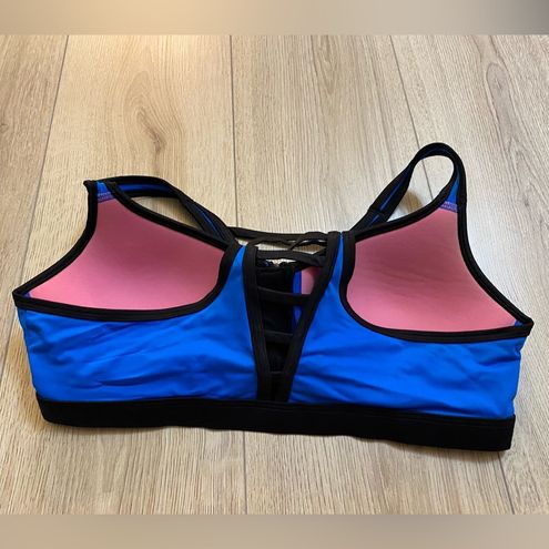 PINK - Victoria's Secret Victoria's Secret pink ultimate push up blue sports  bra Size L - $19 - From Nicole