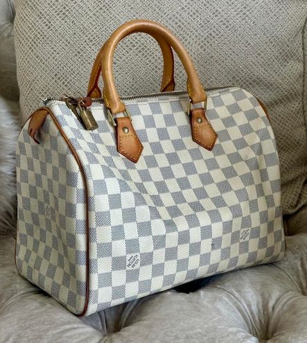 Louis Vuitton Damier Azur Speedy 30 White