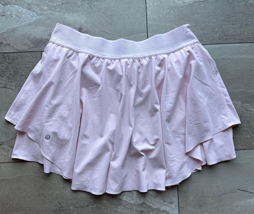 Lululemon court rival High Rise Tennis Skirt strawberry milkshake Regular  Size 0