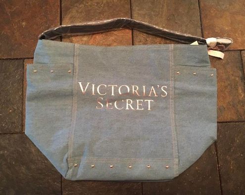 Victoria's Secret, Bags, Nwt Victorias Secret Denim Tote Bag