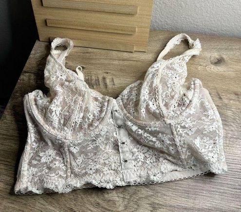 Victoria's Secret Women's White 36C Dream Angels Lined Demi Bra Corset Size  undefined - $28 - From Madi