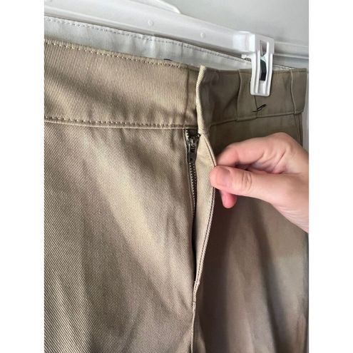 Dickies 874 Work Pants Womens Size 6 Khaki Straight Leg Flat Front Slash  Pockets - $30 - From Emma