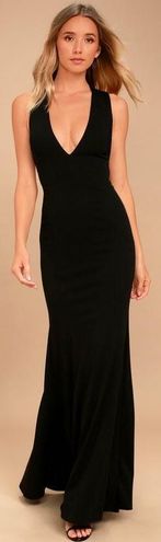 lulus heaven and earth black maxi dress