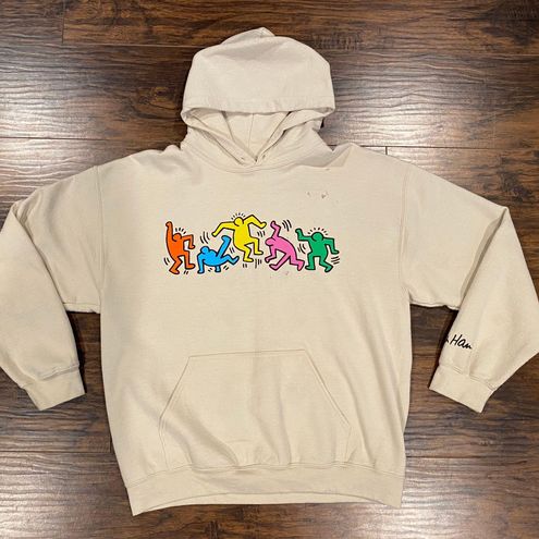 Urban Outfitters Keith Haring Hoodie Tan Size L 20 60 Off