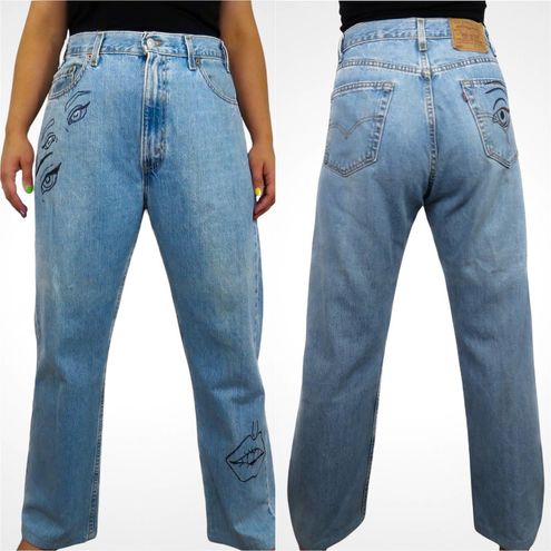 Custom Louis Vuitton vintage mom jeans, The jeans are