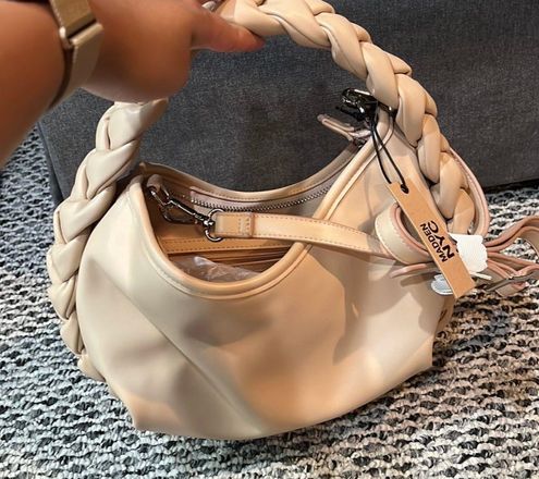 Madden NYC Women's Women's Braided Crossbody Bag Nude 