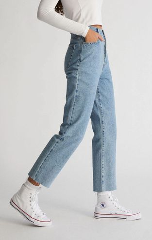 PacSun Medium Blue High Waisted Straight Leg Jeans