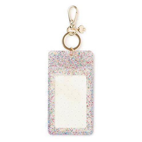 Kate Spade New York Id Badge Clip Key Chain, Multi Glitter |  
