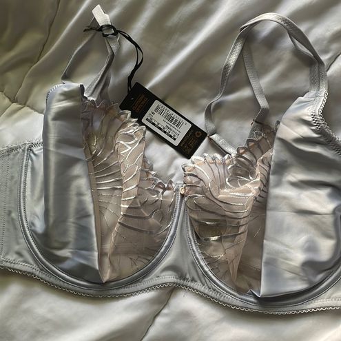 Scantilly Fallen Angel Balcony Bra - Silvery Blue