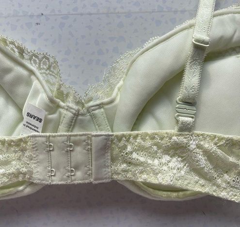 SEARS Vintage Green Lace Push Up Bra Size 38B NWT - $19 New With Tags -  From Paige