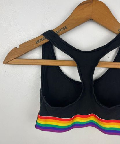 Calvin Klein Black Rainbow Sports Bra Size M - $10 (60% Off Retail