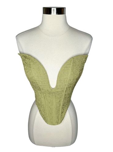 Shape Olive Textured Plunge Corset